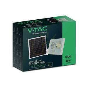V-TAC Solární LED projektor 40W bílý IP65, dálkové ovládání, časovač VT-200W 4000K 3100lm. small 3
