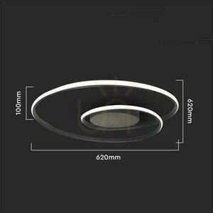V-TAC 48W LED stmívatelné stropní svítidlo černé VT-7911 3000K 5150lm. 4 V-TAC 48W LED stmívatelné stropní svítidlo černé VT-7911 3000K 5150lm. small 4