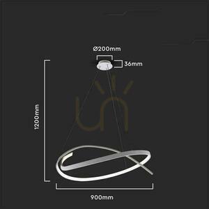 V-TAC 48W LED závěsné svítidlo stmívatelné bílé VT-7916 3000K 5150lm 1 V-TAC 48W LED závěsné svítidlo stmívatelné bílé VT-7916 3000K 5150lm small 1