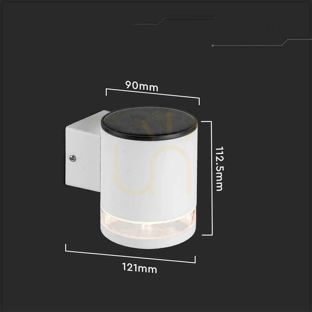 Náhled Zahradní nástěnná lampa Solární V-TAC 1W LED White IP54 VT-1139 3000K 70lm 3 roky záruka Zahradní nástěnná lampa Solární V-TAC 1W LED White IP54 VT-1139 3000K 70lm 3 roky záruka