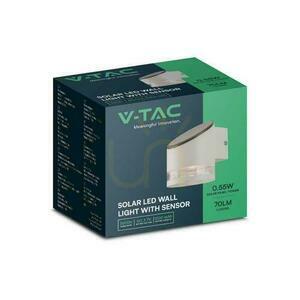 Zahradní nástěnná lampa Solární V-TAC 1W LED White IP54 Senzor pohybu VT-1140 3000K 70lm Záruka 3 roky 1 Zahradní nástěnná lampa Solární V-TAC 1W LED White IP54 Senzor pohybu VT-1140 3000K 70lm Záruka 3 roky small 1