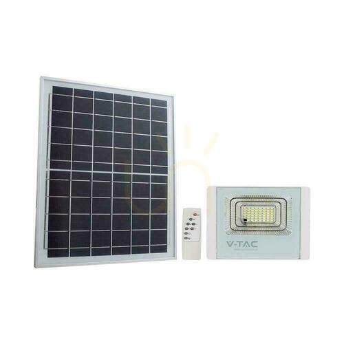 Kontrola V-TAC Solární LED projektor 12W bílý IP65, dálkové ovládání, časovač VT-25W 4000K 550lm
