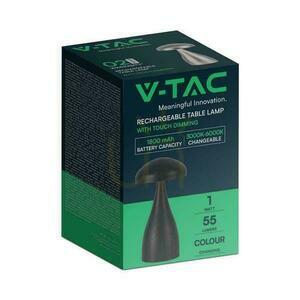 V-TAC 1W LED stolní lampa na noční stolek 22cm USB nabíjení stmívatelná černá VT-1041 3000K-6000K 55lm 1 V-TAC 1W LED stolní lampa na noční stolek 22cm USB nabíjení stmívatelná černá VT-1041 3000K-6000K 55lm small 1