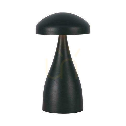 Kontrola V-TAC 1W LED stolní lampa na noční stolek 22cm USB nabíjení stmívatelná černá VT-1041 3000K-6000K 55lm