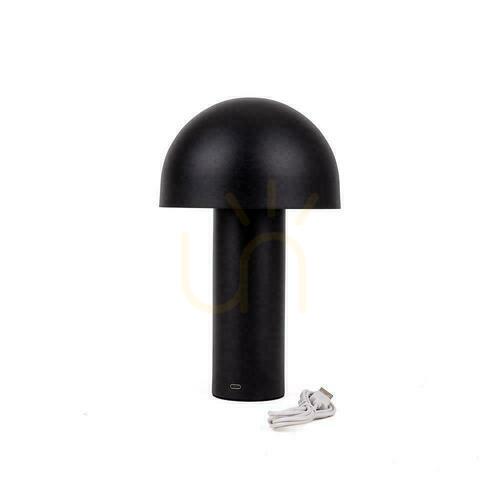 Kontrola V-TAC 1W LED lampička na noční stolek 25cm USB nabíjení stmívatelná černá VT-1047 3000K-6000K 200lm.