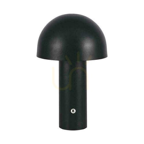 Kontrola V-TAC 1W LED lampička na noční stolek 25cm USB nabíjení stmívatelná černá VT-1047 3000K-6000K 200lm.