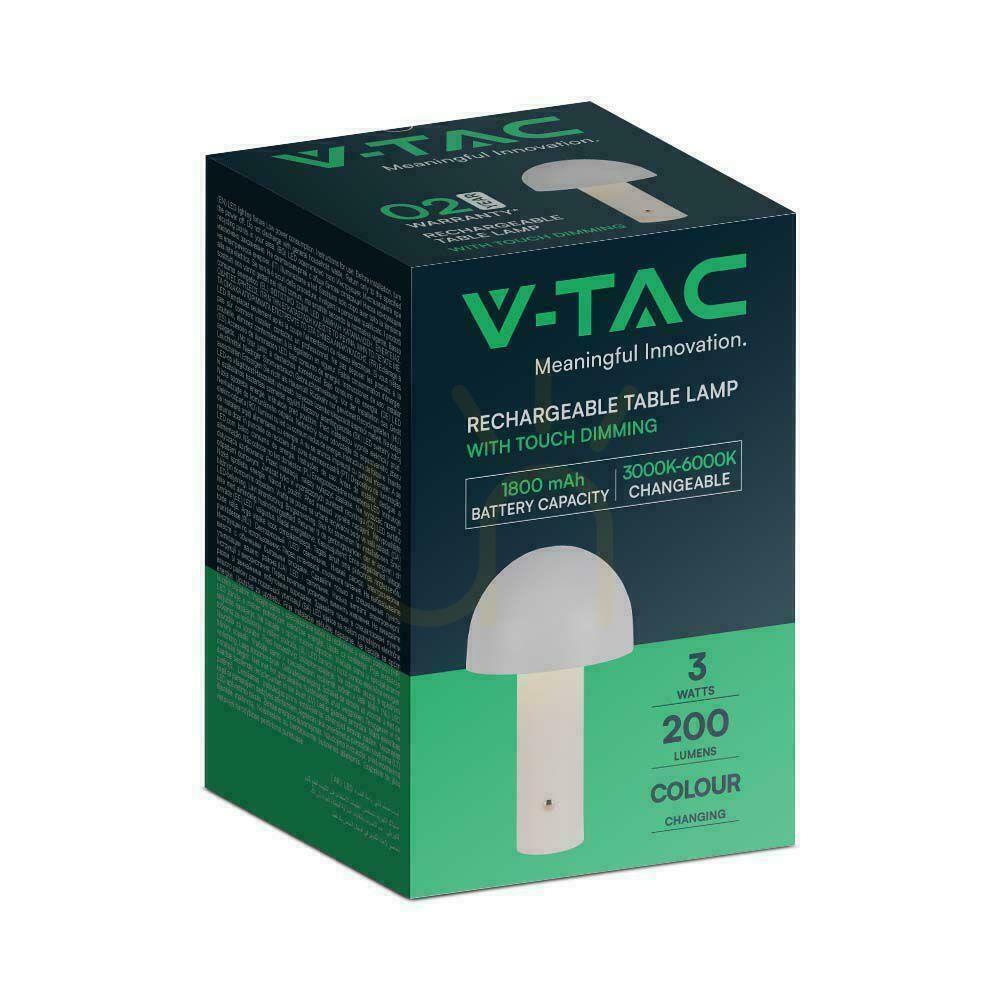 Zobrazit V-TAC 1W LED lampička na noční stolek 25 cm USB nabíjení Stmívatelná bílá VT-1047 3000K-6000K 200lm. V-TAC 1W LED lampička na noční stolek 25 cm USB nabíjení Stmívatelná bílá VT-1047 3000K-6000K 200lm.