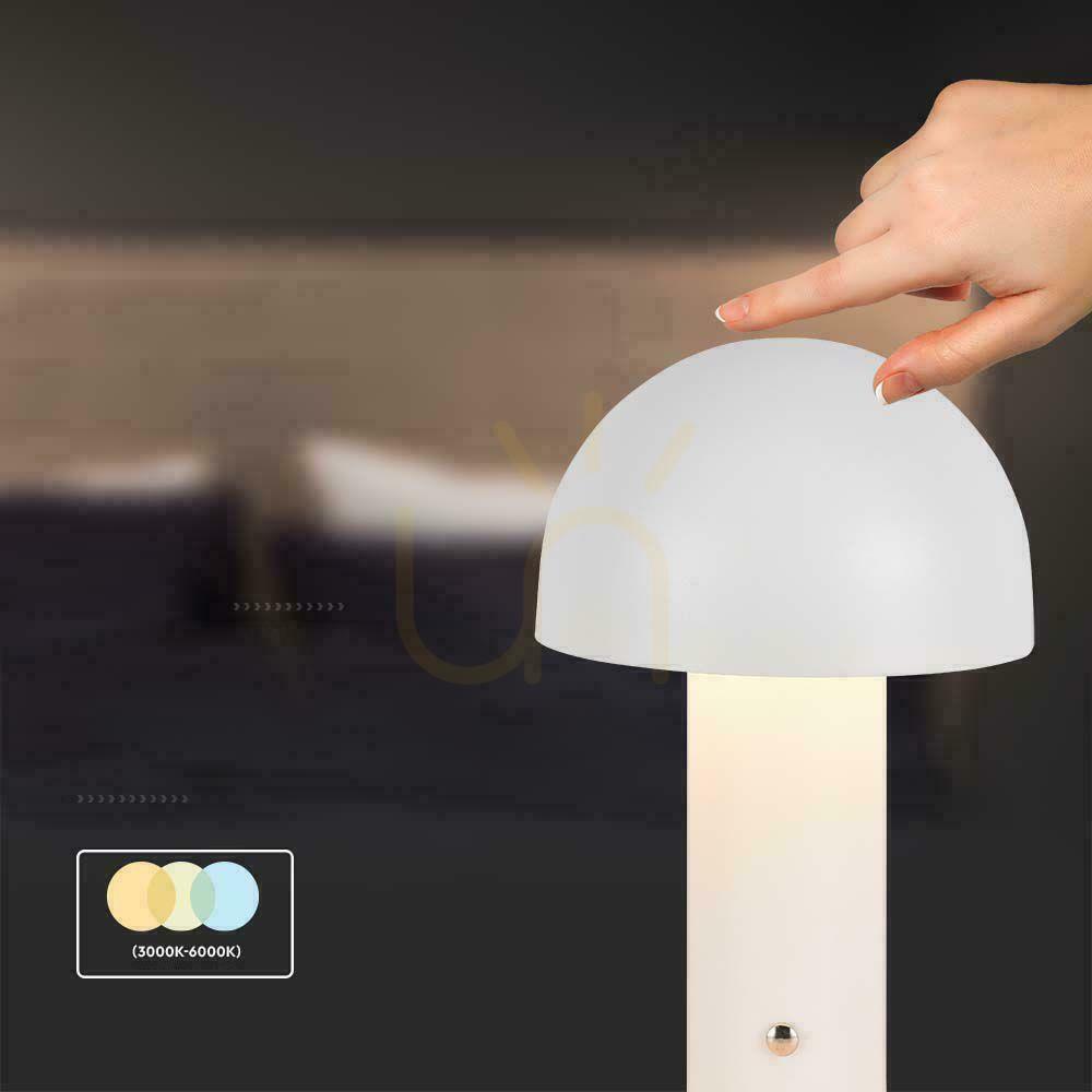 Kontrola V-TAC 1W LED lampička na noční stolek 25 cm USB nabíjení Stmívatelná bílá VT-1047 3000K-6000K 200lm. V-TAC 1W LED lampička na noční stolek 25 cm USB nabíjení Stmívatelná bílá VT-1047 3000K-6000K 200lm.