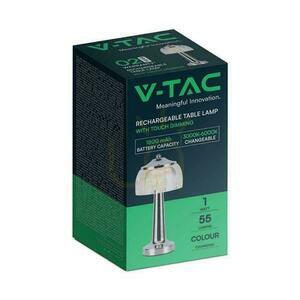 V-TAC 1W LED 26cm stolní noční světlo USB nabíjení stmívatelné zlaté VT-1048 3000K-6000K 55lm. small 4