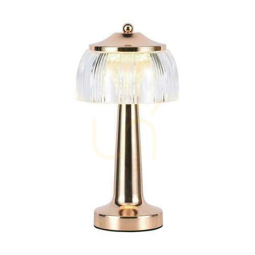 Kontrola V-TAC 1W LED 26cm stolní noční světlo USB nabíjení stmívatelné zlaté VT-1048 3000K-6000K 55lm.