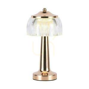 V-TAC 1W LED 26cm stolní noční světlo USB nabíjení stmívatelné zlaté VT-1048 3000K-6000K 55lm. small 0