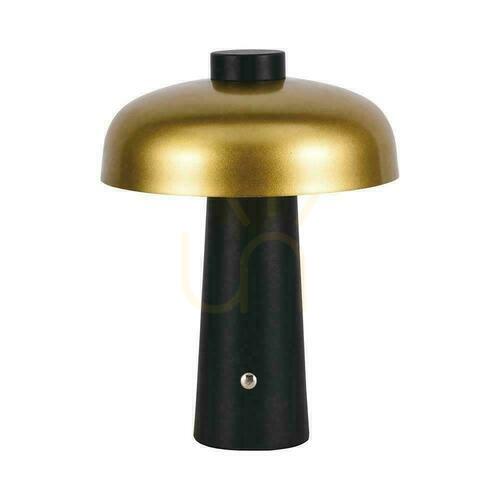 Kontrola V-TAC 3W LED stolní lampa 24cm USB nabíjení stmívatelná zlatá VT-1050 3000K-6000K 200lm