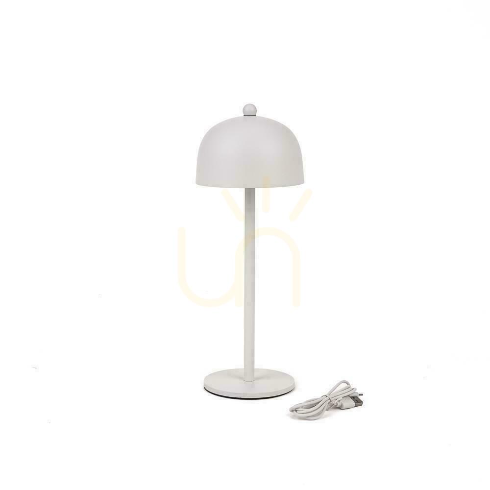 Pohled V-TAC 3W LED stolní lampa na noční stolek 30cm USB nabíjení Stmívatelná bílá VT-1052 3000K-6000K 200lm V-TAC 3W LED stolní lampa na noční stolek 30cm USB nabíjení Stmívatelná bílá VT-1052 3000K-6000K 200lm