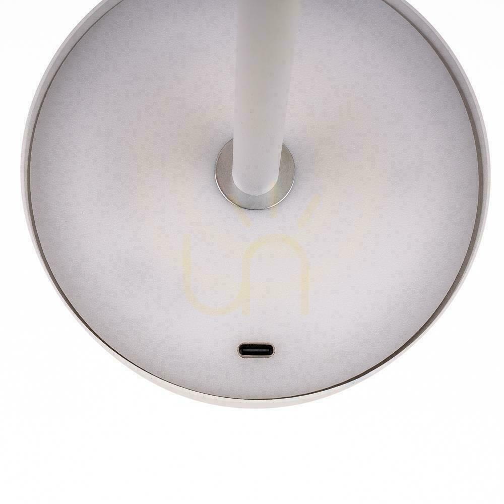 Náhled V-TAC 3W LED stolní lampa na noční stolek 30cm USB nabíjení Stmívatelná bílá VT-1052 3000K-6000K 200lm V-TAC 3W LED stolní lampa na noční stolek 30cm USB nabíjení Stmívatelná bílá VT-1052 3000K-6000K 200lm