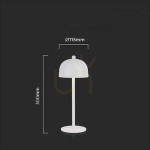 V-TAC 3W LED stolní lampa na noční stolek 30cm USB nabíjení Stmívatelná bílá VT-1052 3000K-6000K 200lm 4 V-TAC 3W LED stolní lampa na noční stolek 30cm USB nabíjení Stmívatelná bílá VT-1052 3000K-6000K 200lm small 4