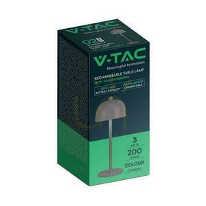 V-TAC 3W LED stolní lampa na noční stolek 30cm USB nabíjení Stmívatelná šedá VT-1052 3000K-6000K 200lm 1 V-TAC 3W LED stolní lampa na noční stolek 30cm USB nabíjení Stmívatelná šedá VT-1052 3000K-6000K 200lm small 1