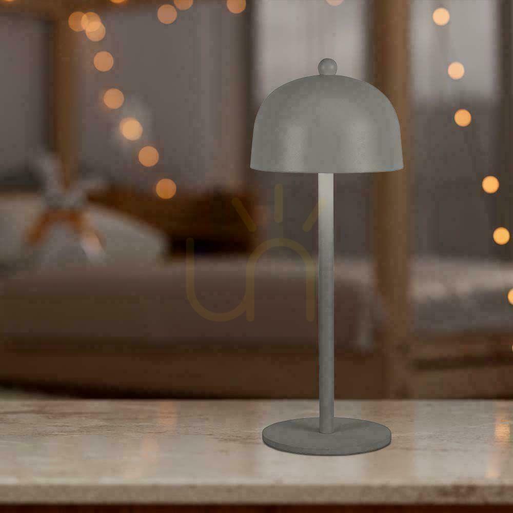 Kontrola V-TAC 3W LED stolní lampa na noční stolek 30cm USB nabíjení Stmívatelná šedá VT-1052 3000K-6000K 200lm V-TAC 3W LED stolní lampa na noční stolek 30cm USB nabíjení Stmívatelná šedá VT-1052 3000K-6000K 200lm