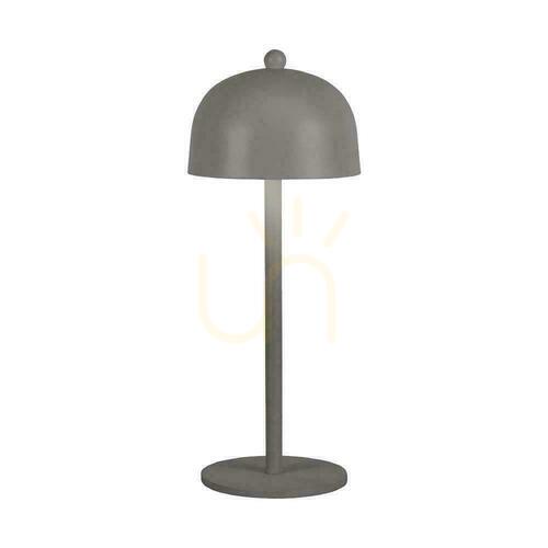 Kontrola V-TAC 3W LED stolní lampa na noční stolek 30cm USB nabíjení Stmívatelná šedá VT-1052 3000K-6000K 200lm