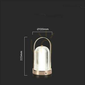 V-TAC 1W LED stolní lampa na noční stolek 22cm USB nabíjení stmívatelná matně zlatá VT-1057 3000K-6000K 55lm 2 V-TAC 1W LED stolní lampa na noční stolek 22cm USB nabíjení stmívatelná matně zlatá VT-1057 3000K-6000K 55lm small 2