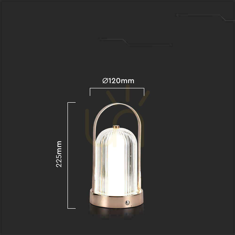 Náhled V-TAC 1W LED stolní lampa na noční stolek 22cm USB nabíjení stmívatelná matně zlatá VT-1057 3000K-6000K 55lm V-TAC 1W LED stolní lampa na noční stolek 22cm USB nabíjení stmívatelná matně zlatá VT-1057 3000K-6000K 55lm
