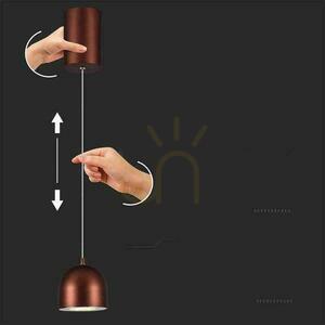 V-TAC LED závěsné svítidlo 8,5W 100cm Nastavitelné, dotykový spínač Hnědá VT-7795 3000K 850lm 1 V-TAC LED závěsné svítidlo 8,5W 100cm Nastavitelné, dotykový spínač Hnědá VT-7795 3000K 850lm small 1