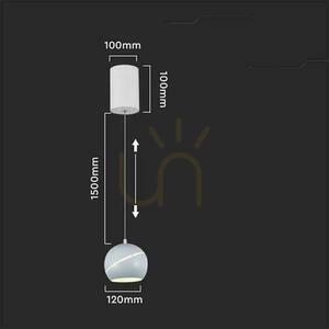V-TAC LED závěsné svítidlo 8,5W 150cm Nastavitelná bílá VT-7797 3000K 850lm small 4