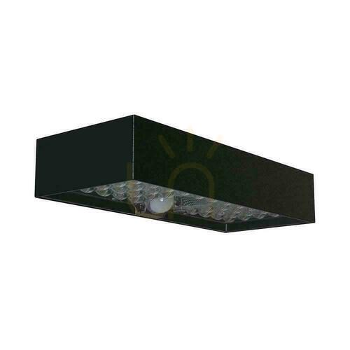Kontrola V-TAC 6W černá VT-406 4000K 900lm solární nástěnná zahradní lampa.