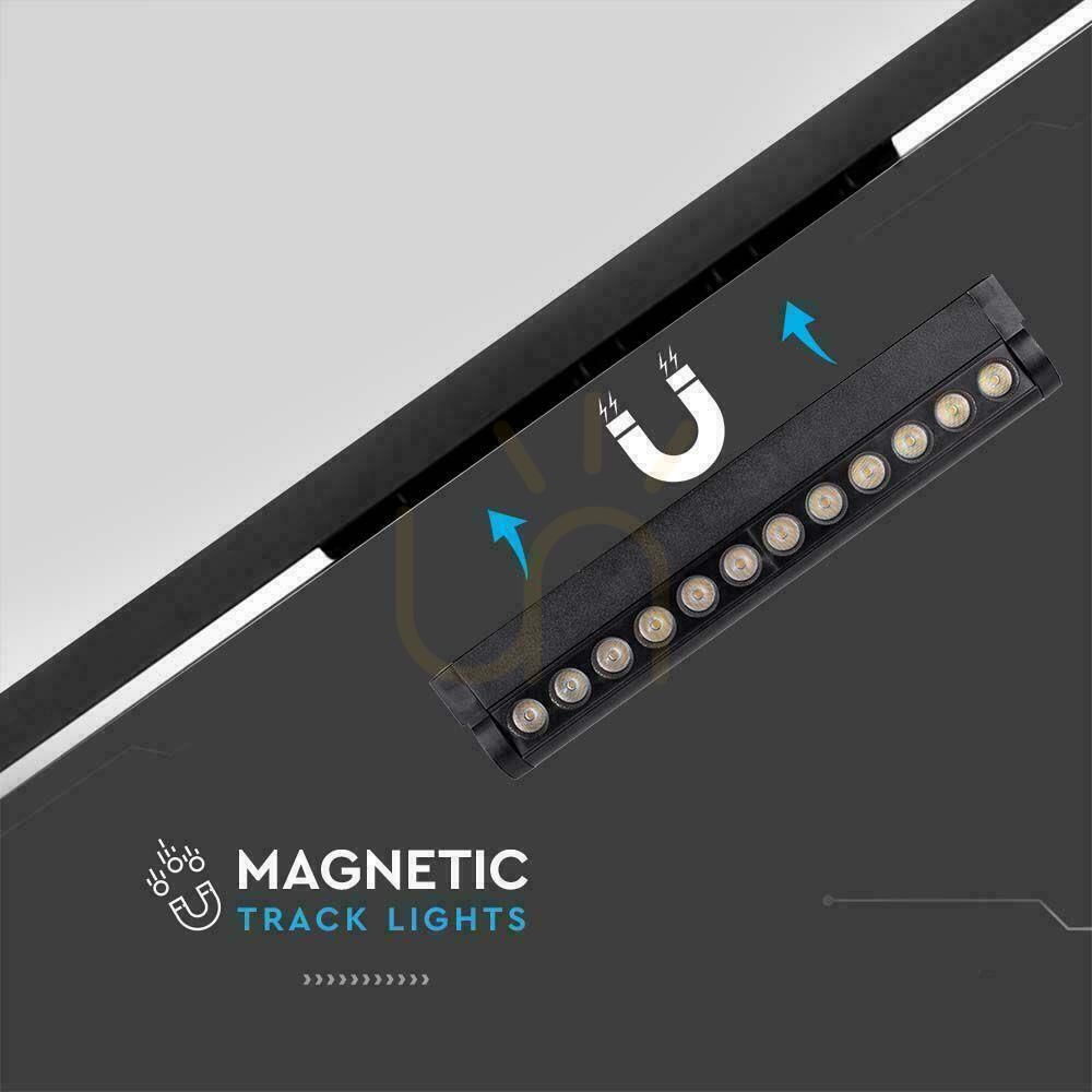 Zobrazit Svítidlo Projektor Magnetic Rail System 48V V-TAC 12W LED 34st VT-42012 4000K 1300lm 3 roky záruka Svítidlo Projektor Magnetic Rail System 48V V-TAC 12W LED 34st VT-42012 4000K 1300lm 3 roky záruka