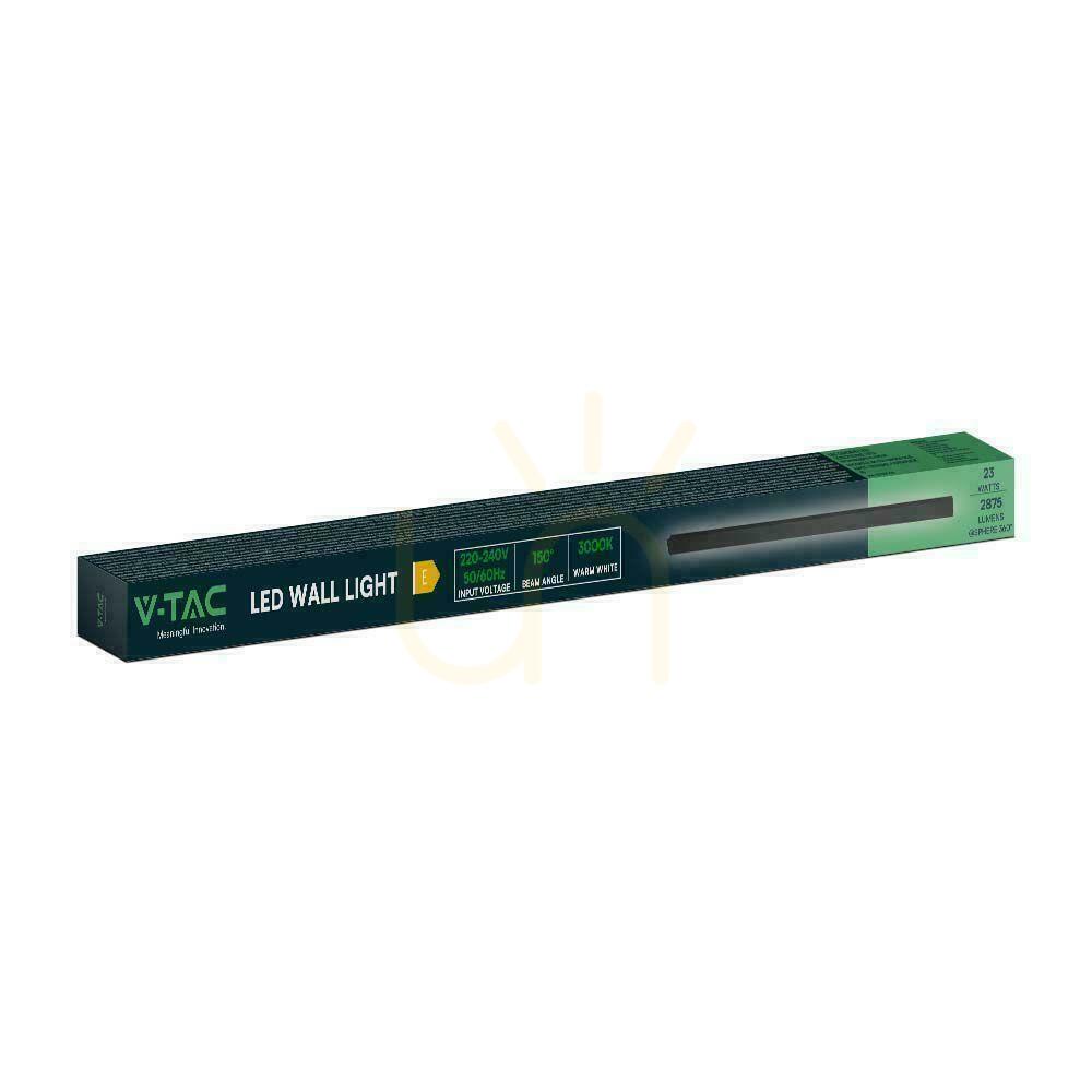 Kontrola Nástěnné svítidlo LED Line V-TAC 23W IP65 Black 140cm VT-1178 3000K 2875lm. Nástěnné svítidlo LED Line V-TAC 23W IP65 Black 140cm VT-1178 3000K 2875lm.