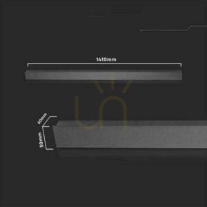 Nástěnné svítidlo LED Line V-TAC 23W IP65 Black 140cm VT-1178 3000K 2875lm. 6 Nástěnné svítidlo LED Line V-TAC 23W IP65 Black 140cm VT-1178 3000K 2875lm. small 6