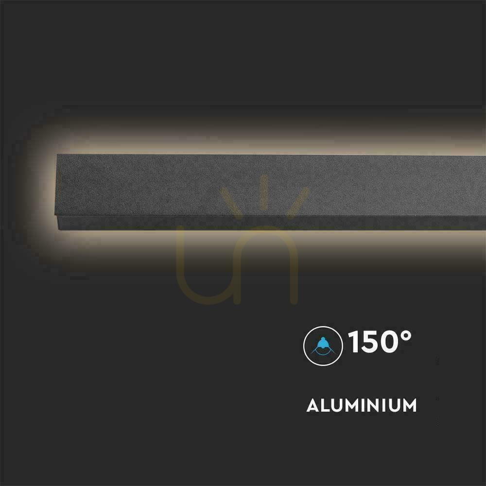 Náhled Nástěnné svítidlo LED Line V-TAC 23W IP65 Black 140cm VT-1178 3000K 2875lm. Nástěnné svítidlo LED Line V-TAC 23W IP65 Black 140cm VT-1178 3000K 2875lm.