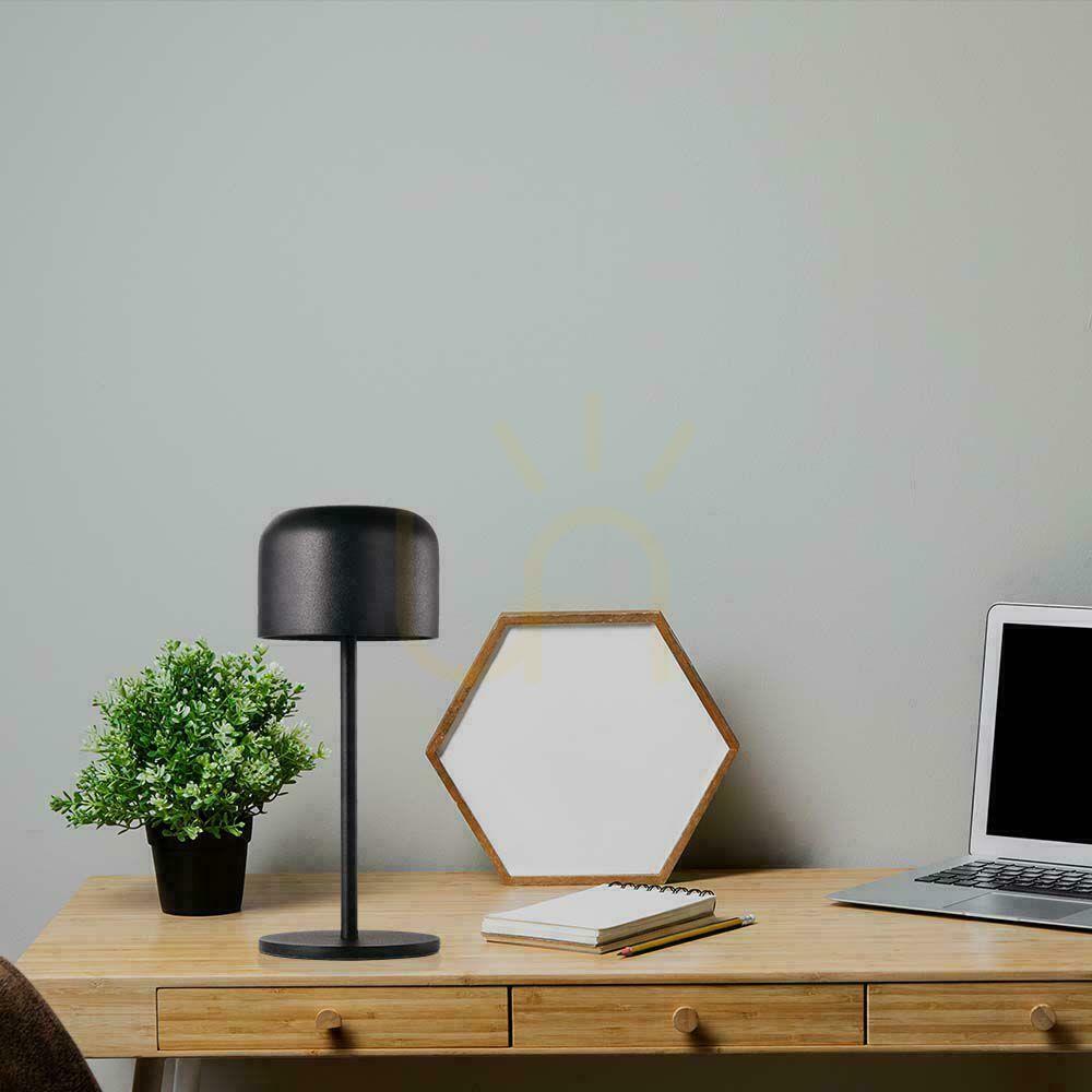Kontrola V-TAC 1,5W LED lampa na noční stolek 21cm nabíjecí stmívatelná černá VT-1181 2700K-5700K 150lm V-TAC 1,5W LED lampa na noční stolek 21cm nabíjecí stmívatelná černá VT-1181 2700K-5700K 150lm