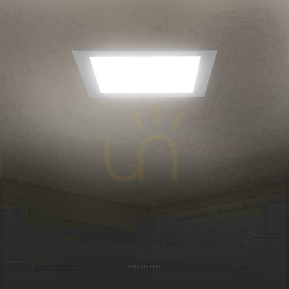 Pohled V-TAC Zapuštěné panelové svítidlo LED Premium Downlight 6W Square 120x120 VT-61006 6500K 660lm. V-TAC Zapuštěné panelové svítidlo LED Premium Downlight 6W Square 120x120 VT-61006 6500K 660lm.