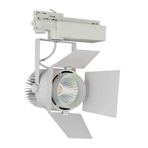 Kontrola Lištové bodové svítidlo V-TAC VT-433-W 33 W LED Samsung COB třífázové bílé 3000 K 2640 lm CRI 90+