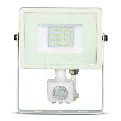 Kontrola LED reflektor s čidlem pohybu V-TAC VT-20-S-B 20 W 1600 lm 6400 K bílý