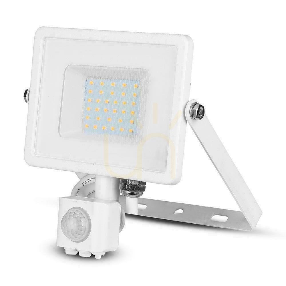 Zobrazit V-TAC 30W SAMSUNG CHIP LED projektor Senzor pohybu s funkcí vypnutí Bílá VT-30-S-W 3000K 2400lm 5 let záruka V-TAC 30W SAMSUNG CHIP LED projektor Senzor pohybu s funkcí vypnutí Bílá VT-30-S-W 3000K 2400lm 5 let záruka