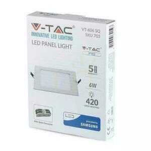 Premium V-TAC 6W LED panel SAMSUNG CHIP Square 120x120x12mm VT-606SQ 3000K 420lm 5 let záruka 3 Premium V-TAC 6W LED panel SAMSUNG CHIP Square 120x120x12mm VT-606SQ 3000K 420lm 5 let záruka small 3