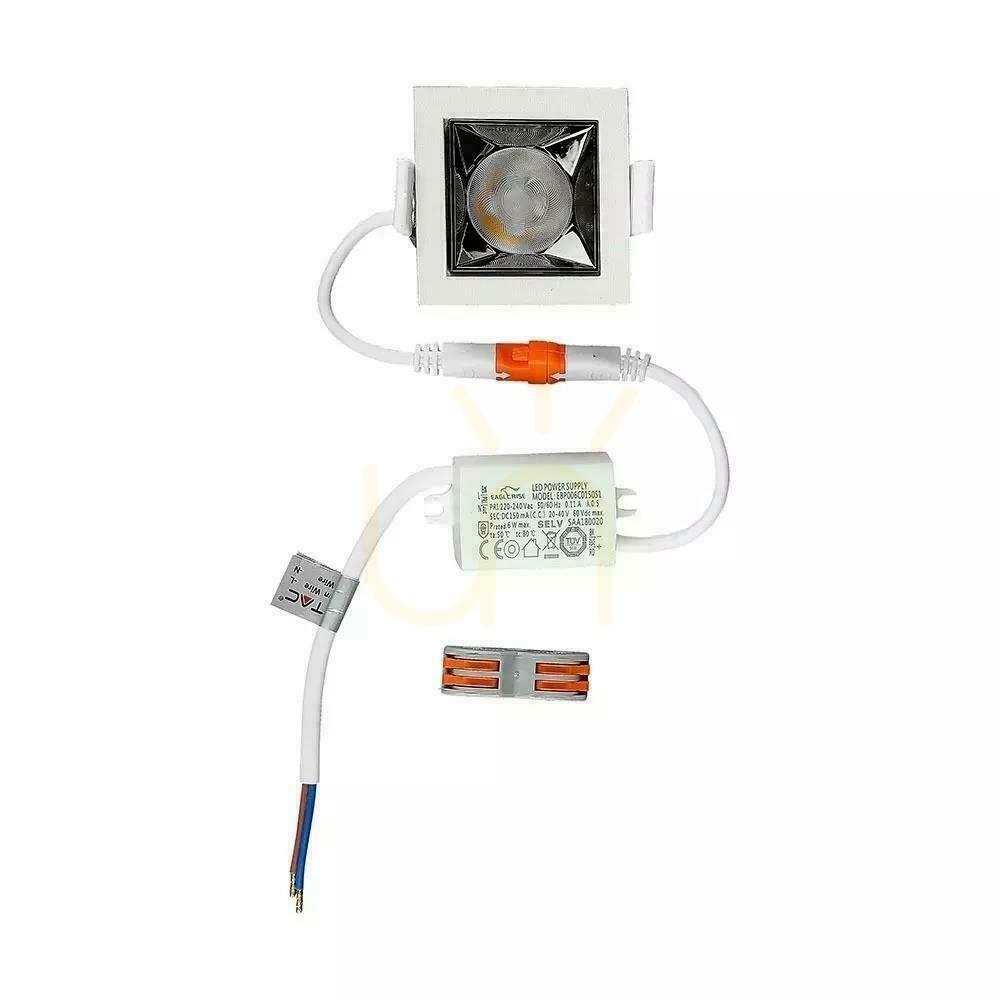 Zobrazit V-TAC downlight SAMSUNG CHIP 4W UGR19 CRI90+ 12st VT-2-04 5700K 320lm 5 let záruka V-TAC downlight SAMSUNG CHIP 4W UGR19 CRI90+ 12st VT-2-04 5700K 320lm 5 let záruka