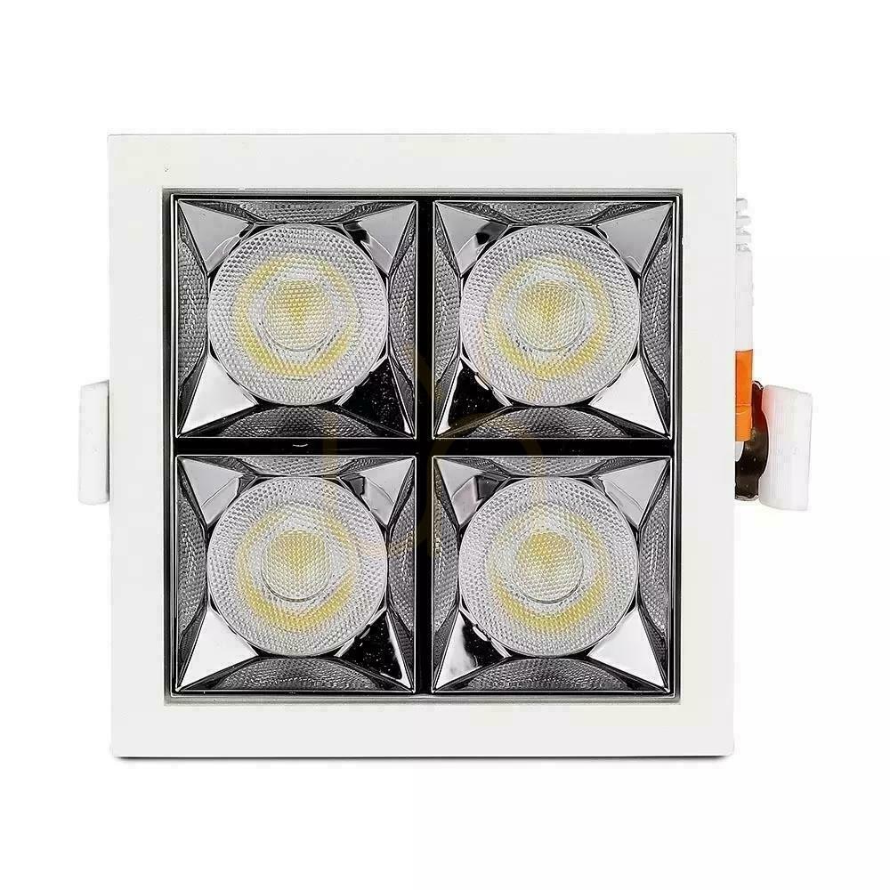 Pohled V-TAC Downlight SAMSUNG CHIP 16W UGR19 CRI90+ 12st VT-2-16 2700K 1280lm 5 let záruka svítidlo V-TAC Downlight SAMSUNG CHIP 16W UGR19 CRI90+ 12st VT-2-16 2700K 1280lm 5 let záruka svítidlo