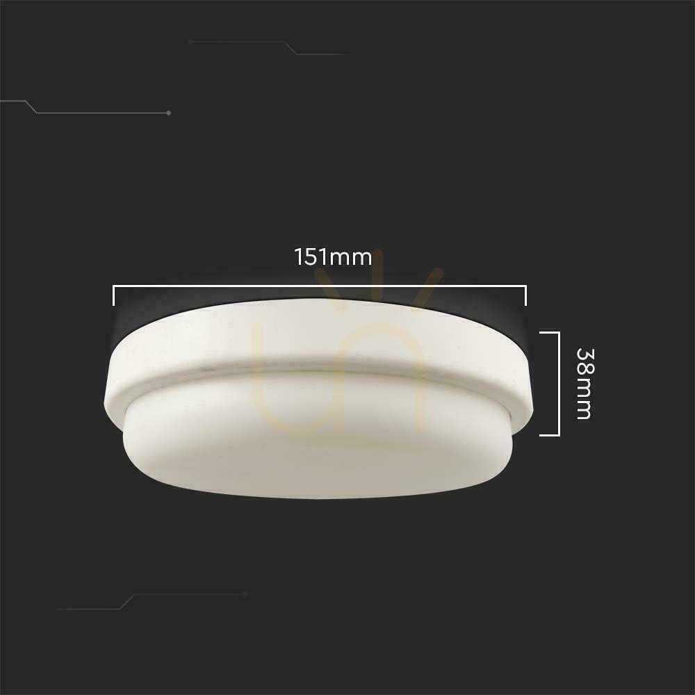 Zobrazit V-TAC 12W LED Plafond Round 151x38mm IP54 VT-8095 3000K 1160lm V-TAC 12W LED Plafond Round 151x38mm IP54 VT-8095 3000K 1160lm