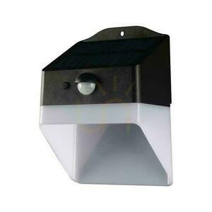 Solární zahradní nástěnné svítidlo V-TAC VT-422 černé 2 W 4000 K 200 lm s pohybovým senzorem small 0