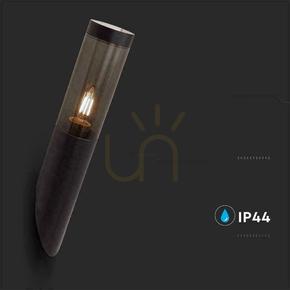 Náhled V-TAC 400x76mm Zahradní nástěnná lampa černá IP44 E27 VT-1183 V-TAC 400x76mm Zahradní nástěnná lampa černá IP44 E27 VT-1183