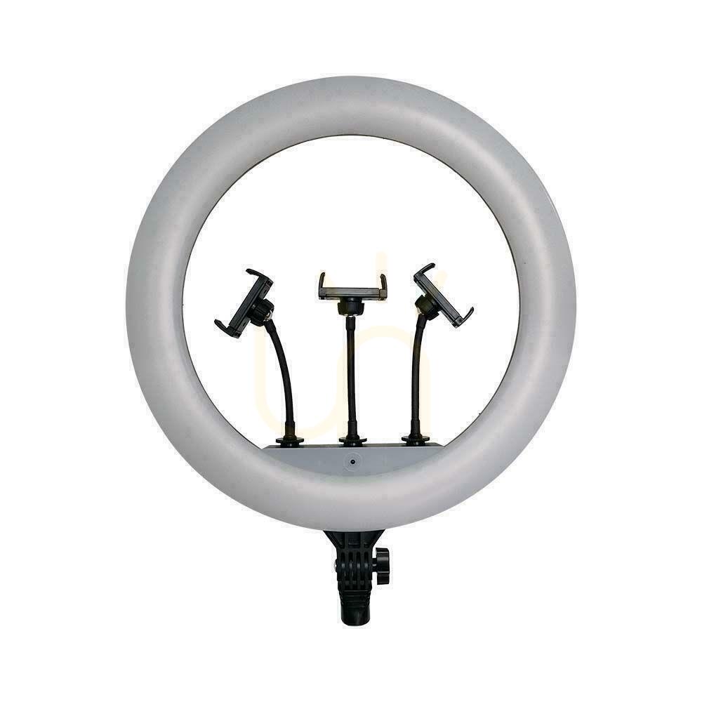 Kontrola LED kruhové světlo pro 3 telefony V-TAC 55W fi44cm Tripod Pilot Case VT-45055 3200K-5500K 6000lm LED kruhové světlo pro 3 telefony V-TAC 55W fi44cm Tripod Pilot Case VT-45055 3200K-5500K 6000lm