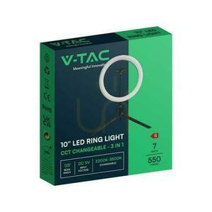 LED kruhová lampa V-TAC 10W fi255mm Tripod Pilot VT-45010 3200K-5500K 550lm. small 3