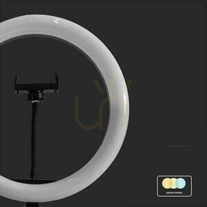 LED kruhová lampa V-TAC 10W fi255mm Tripod Pilot VT-45010 3200K-5500K 550lm. small 5