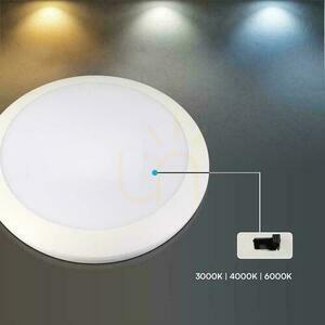 Plafond V-TAC 20W LED kulatý IP44 Senzor pohybu Mikrovlnná trouba IK10 30cm bílá VT-8222 3000K-4000K-6000K 1800lm Záruka 5 let small 6