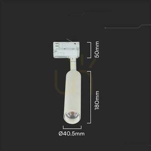 Lištové LED svítidlo V-TAC VT-407, třífázové, 7 W, 4000 K, 700 lm, bílé small 5