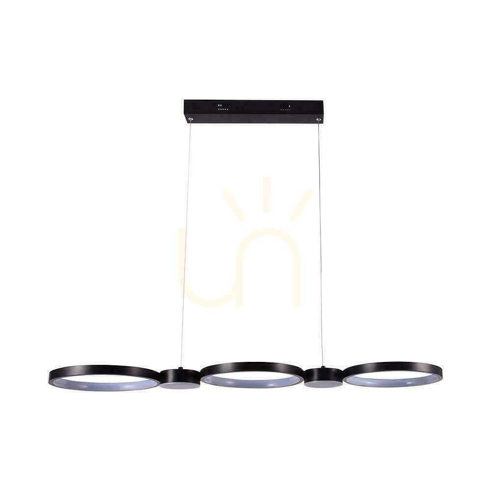 Kontrola V-TAC 38W LED závěsné svítidlo černé VT-7820 4000K 4560lm V-TAC 38W LED závěsné svítidlo černé VT-7820 4000K 4560lm