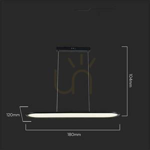 V-TAC 24W LED závěsné svítidlo černé VT-7821 3000K 3000lm 1 V-TAC 24W LED závěsné svítidlo černé VT-7821 3000K 3000lm small 1