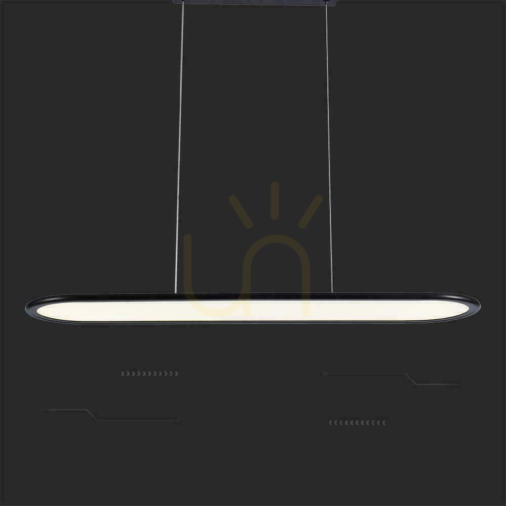 Zobrazit V-TAC 24W LED závěsné svítidlo černé VT-7821 3000K 3000lm V-TAC 24W LED závěsné svítidlo černé VT-7821 3000K 3000lm